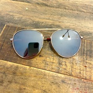 Quay Australia Lickety Split Sunglasses in Gold